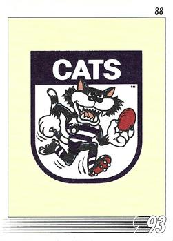 1993 Select AFL #88 Logo Back